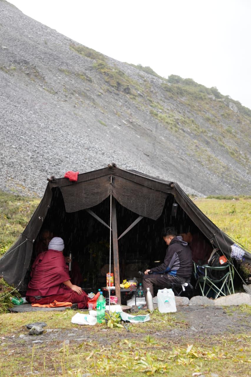 Happy tourists with Go Tawang